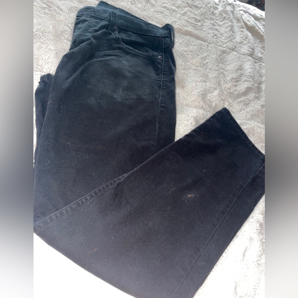 Levi’s 513 Black Jeans  33x32  (working Pants ) Few Stain On It